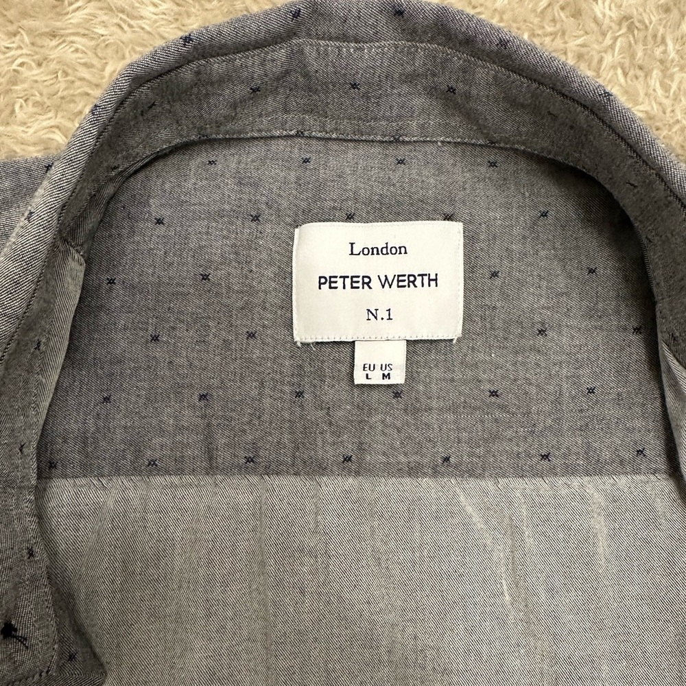 Peter Werth Gray Button-Up Shirt